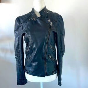 Lamb Leather Biker Jacket